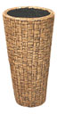 Tall Vase Basket Weave Planter